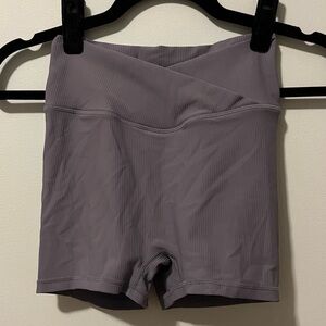 Purple biker shorts 💜